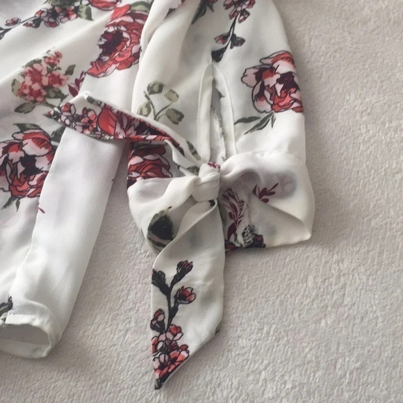 3/$15 Floral roses pattern sheer feminine office professional workwear sheer XXL - Picture 9 of 11